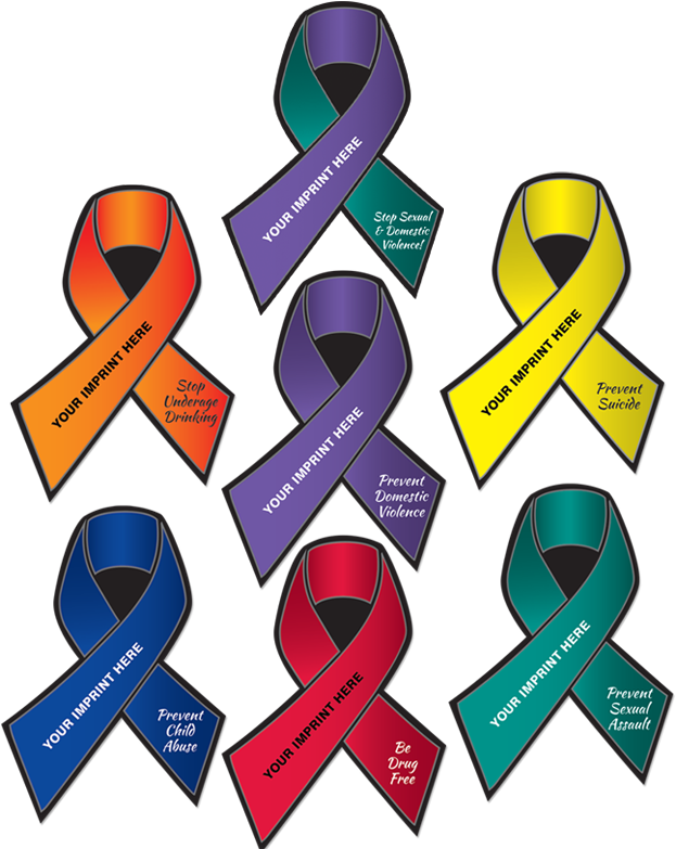 No Image - Distracted Driving Awareness Ribbon (800x800), Png Download