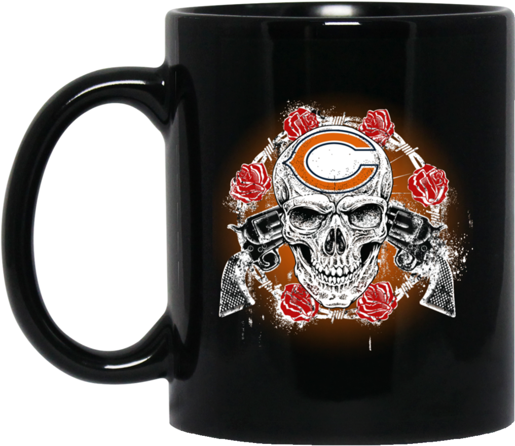 Skull Mug Gun N Rose Coffee Mug Tea Mug - Fortnite Just Eliminate (1024x1024), Png Download