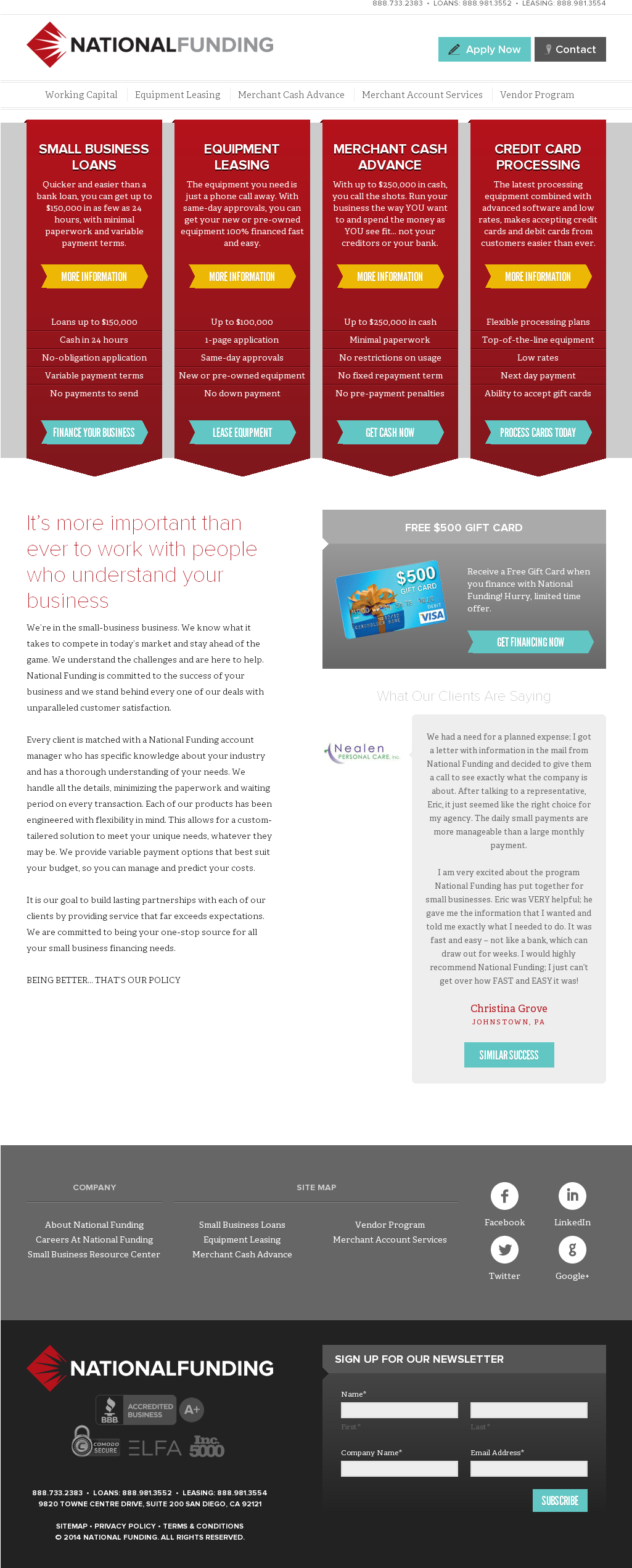 National Funding Competitors, Revenue And Employees - Flyer (1024x2578), Png Download