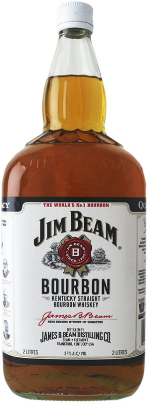 Jim Beam White Label Bourbon 2litre - King David Concord Sweet Red Wine (900x900), Png Download