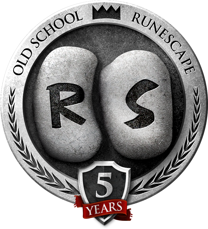 Osrs Fifth-anniversary Logo - Old School Runescape (830x889), Png Download