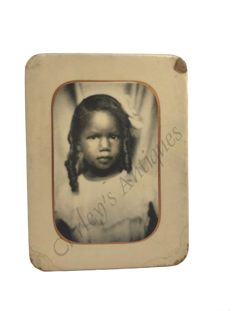 Vintage 1930s Strong Gaze African American Girl Child - Sketch (768x1024), Png Download