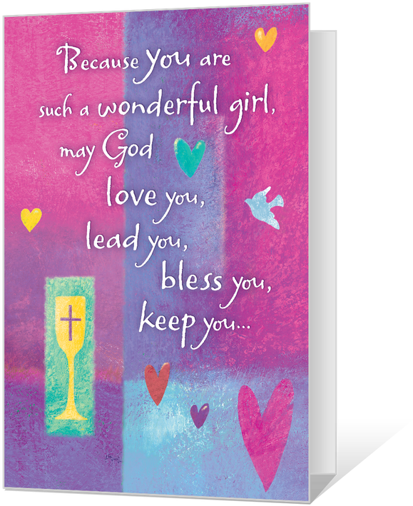 Blessings For A Special Girl Printable - Christmas Card (950x760), Png Download