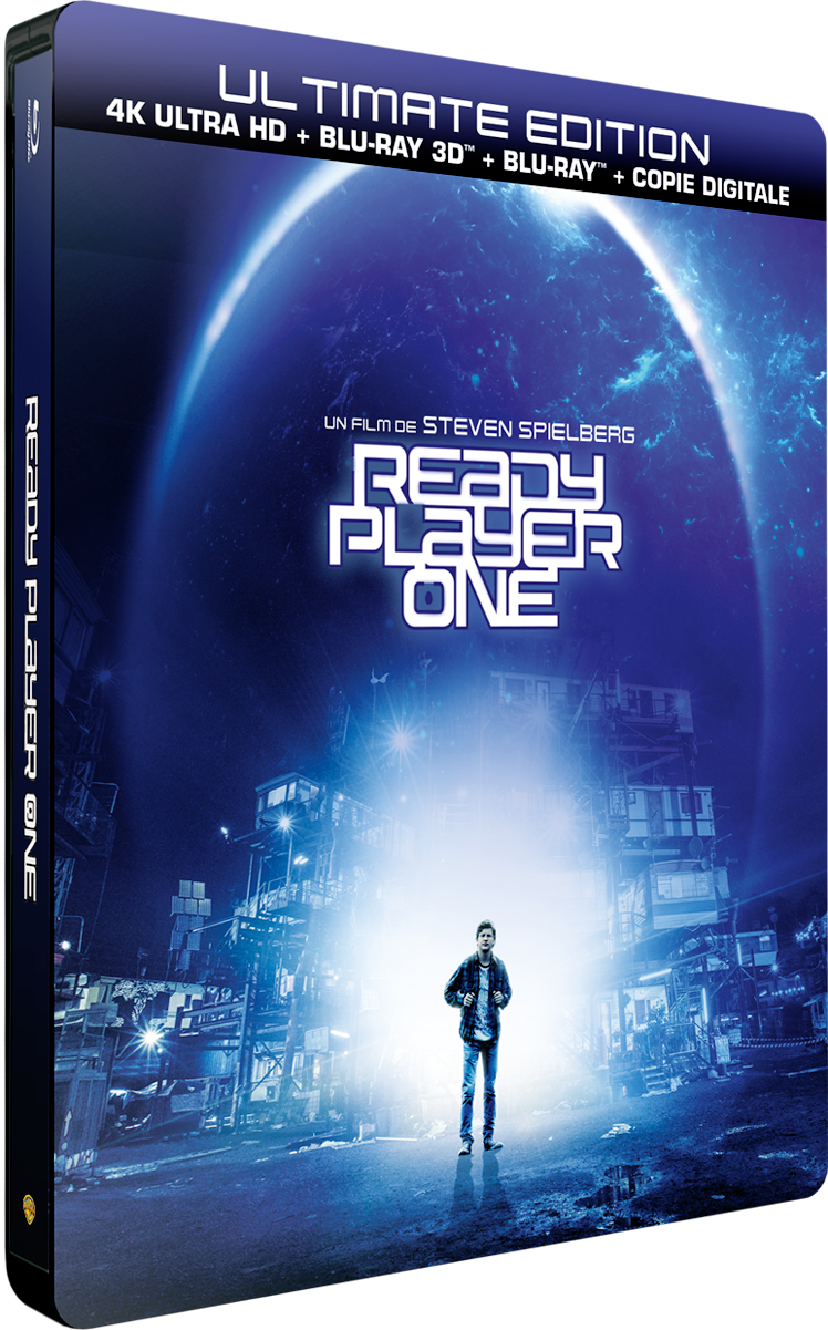 Ready Player One En Steelbook®, Blu-ray, Dvd Et Vod - Ready Player One Blu Ray (748x1201), Png Download