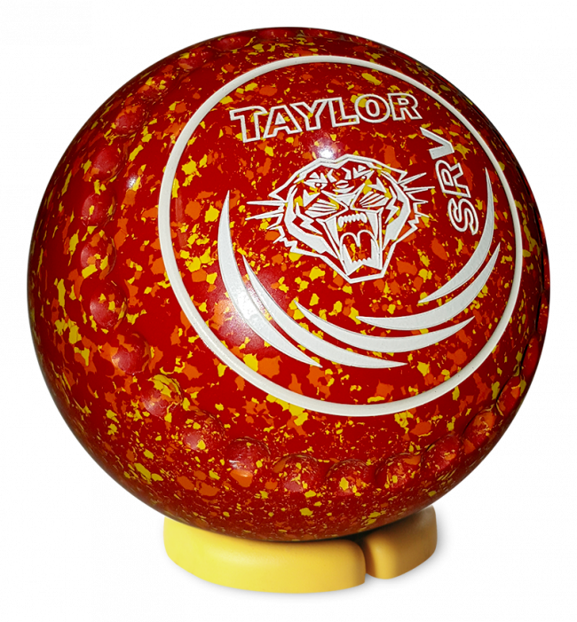 Taylor Srv Size 3 Half Pipe Red/orange/yellow Tiger - Yellow (650x701), Png Download