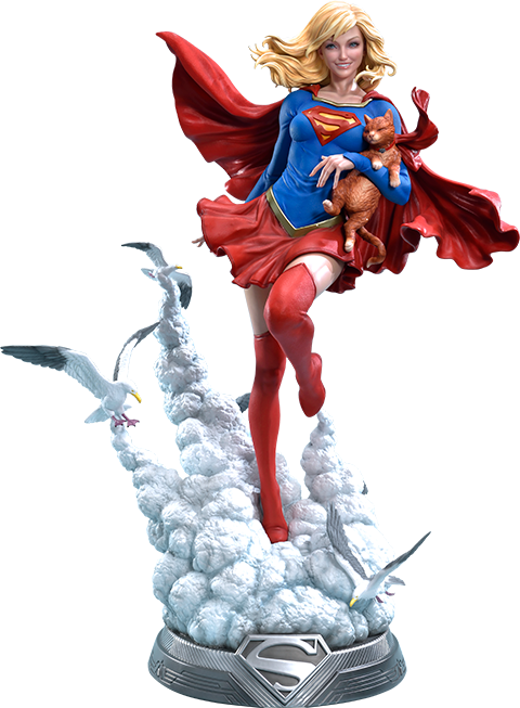 Dc Comics Statue Supergirl - Prime 1 Statue Dc (480x653), Png Download