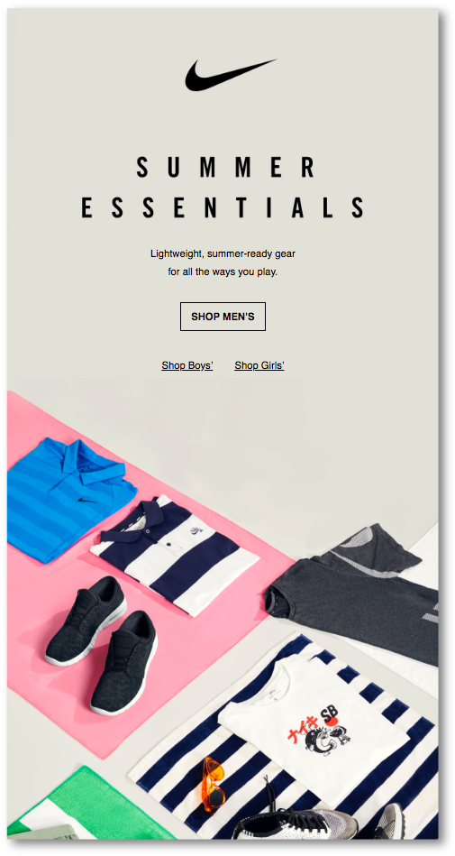 Email Marketing Sample From Nike - Email Marketing Example (770x969), Png Download