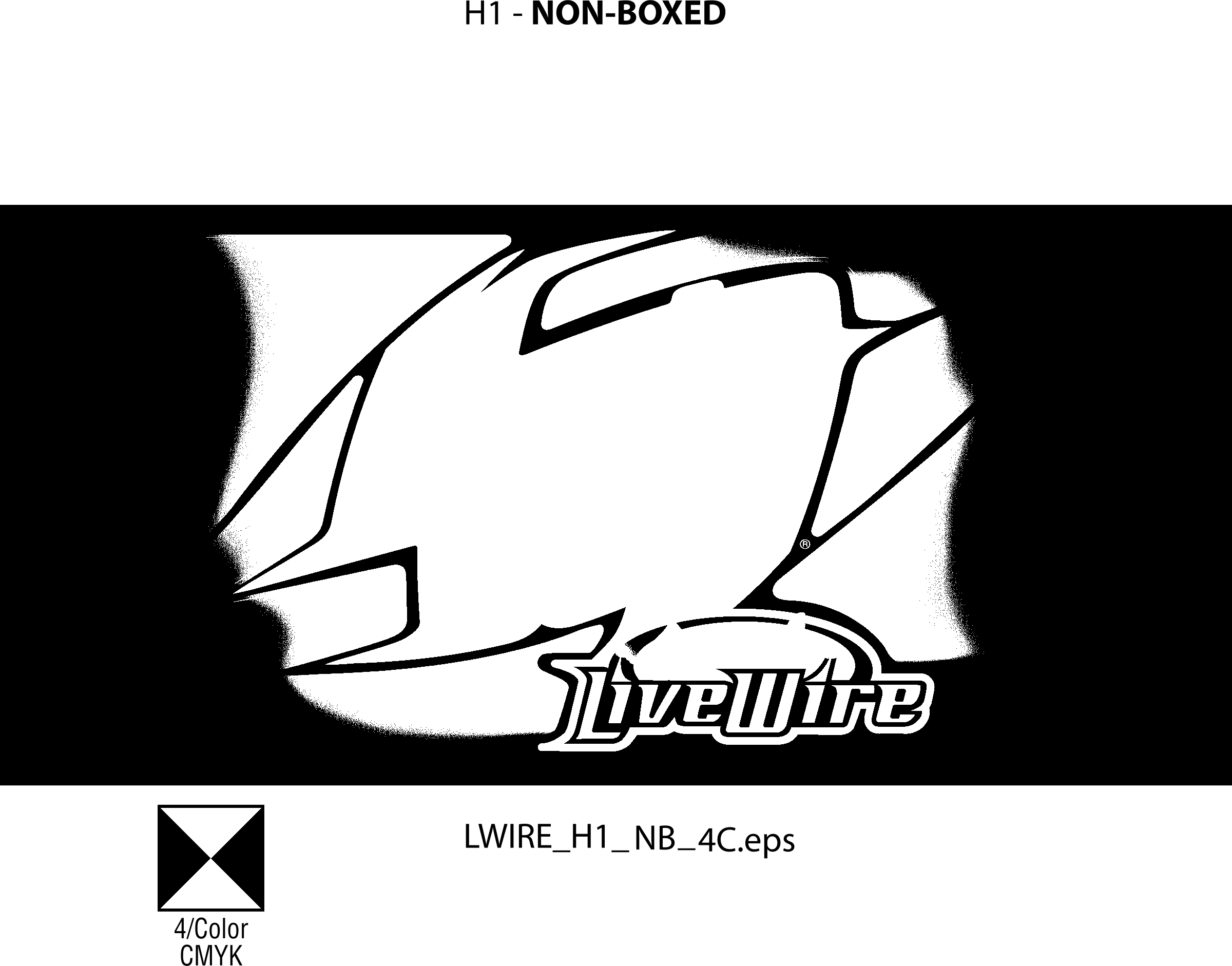 Mountain Dew Live Wire Logo Black And White (2400x1882), Png Download