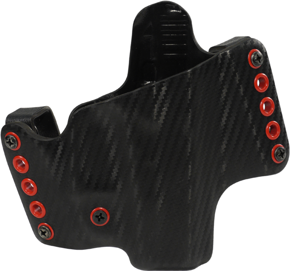 Dsg Hr Glock 26/27/28/33 Carbon Fiber W/red Hardware - Handgun Holster (600x600), Png Download