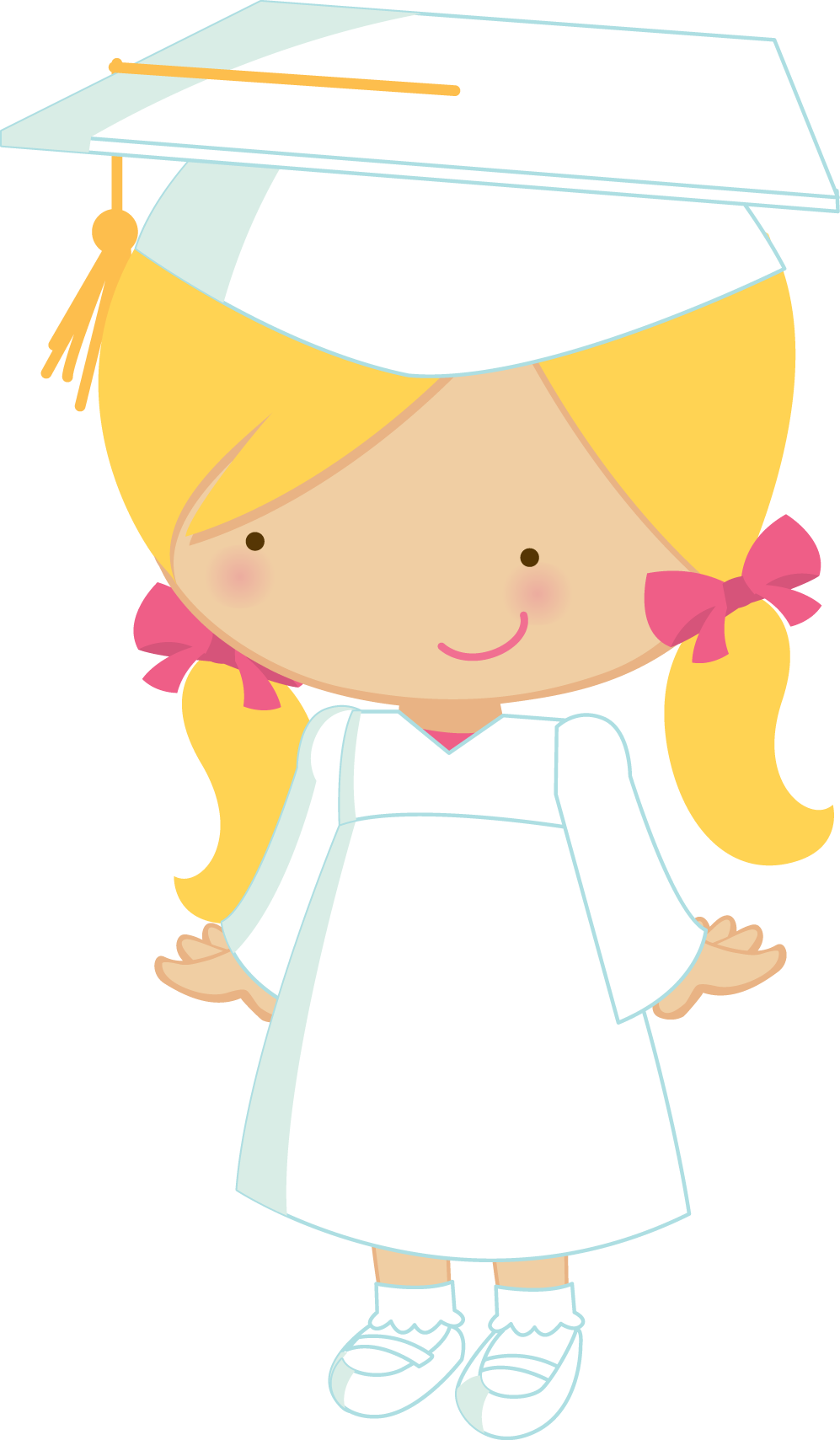 Graduate Clipart Award - Bonequinho De Formatura Png (997x1709), Png Download