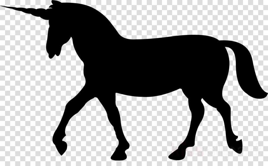 Unicorn Silhouette Clipart Horse Clip Art - Unicorn Silhouette (900x560), Png Download
