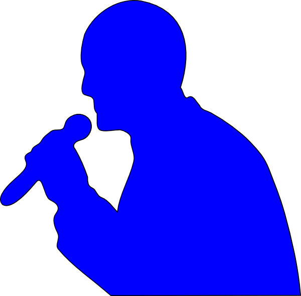 Singing Man Svg Clip Arts 600 X 590 Px (600x590), Png Download