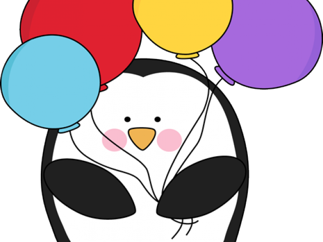 Cute Penguin Clipart - Penguin Party Clip Art (640x480), Png Download