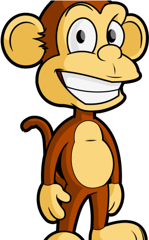 Monkey Clipart Superhero - Cartoon Monkey Png (640x480), Png Download