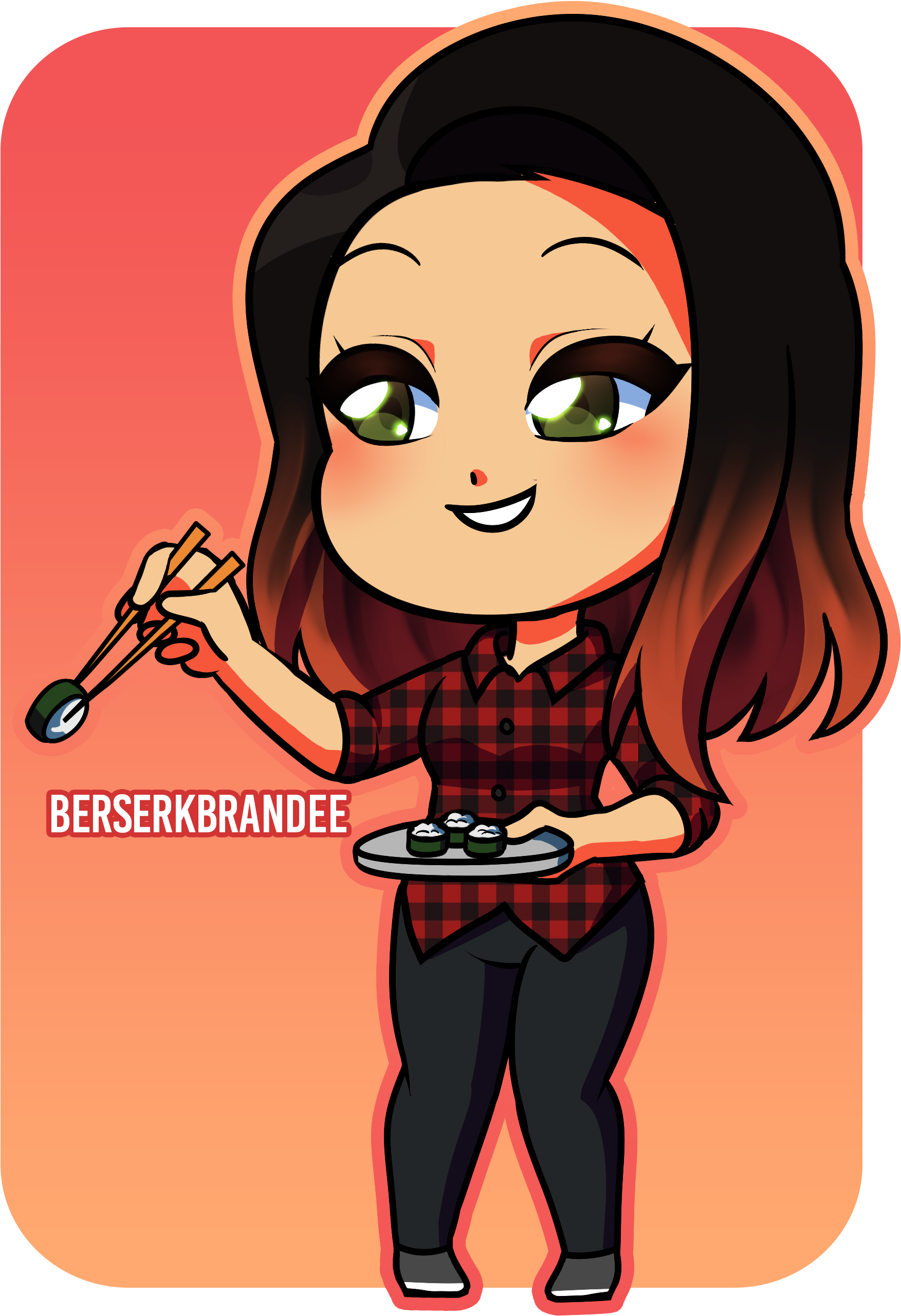 Chibi Clipart Sushi - Sushi (1871x2633), Png Download