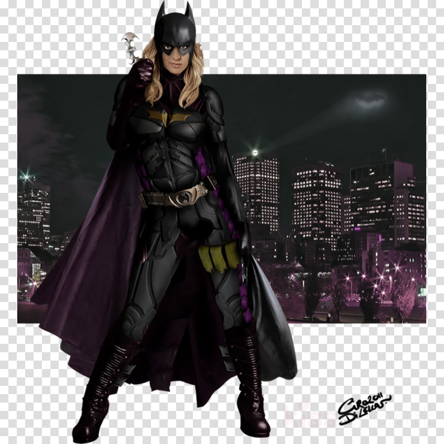 Batwoman The Dark Knight Clipart Barbara Gordon Batman - Dark Knight Batgirl (900x900), Png Download