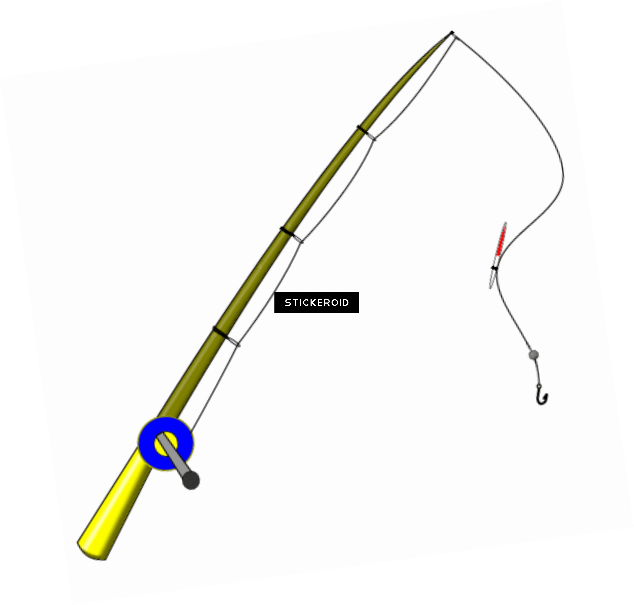 Fishing Rod Clipart - Fishing Rod (2689x2566), Png Download