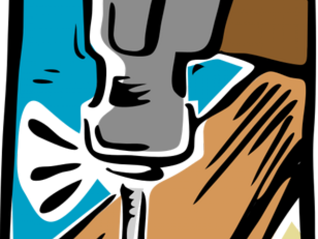 Nail Clipart Hammar - Hammering Nail Clipart (640x480), Png Download
