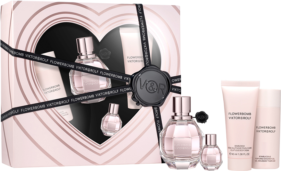 Flowerbomb 4-piece Set - Viktor&rolf Flowerbomb Gift Set (1000x1000), Png Download