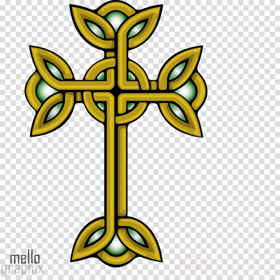Golden Celtic Symbols Png Clipart Celtic Cross Clip - High Resolution Transparent Cross (900x900), Png Download