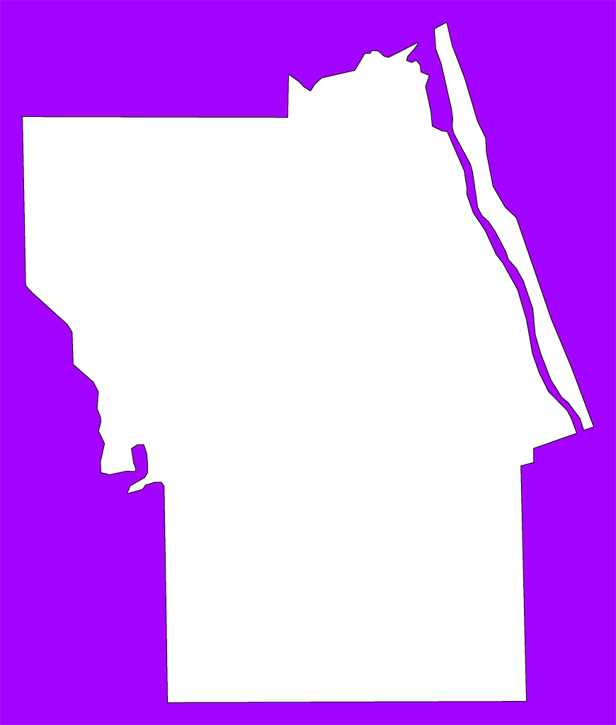 A Plain Frame Map Of Flagler (870x1024), Png Download