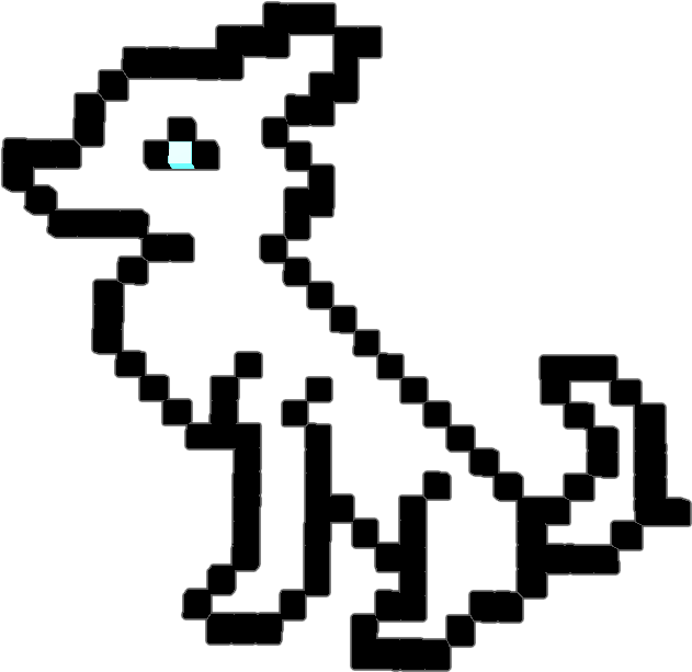 Here Is The Wolf Outline For You To Colour In Thx So (768x768), Png Download