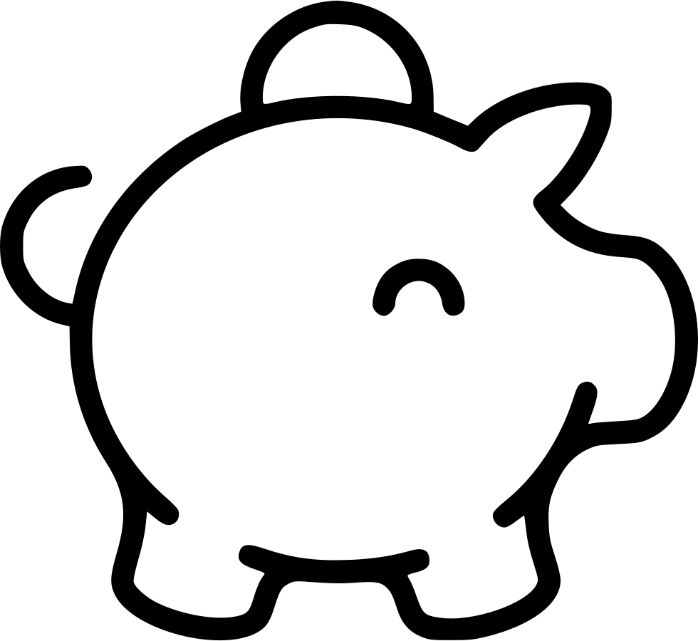 Png File Svg - Piggy Bank (980x900), Png Download