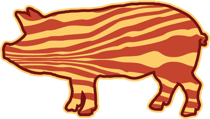 Picture Black And White Stock Bacon Outline Paleo Meat - Bacon (771x730), Png Download