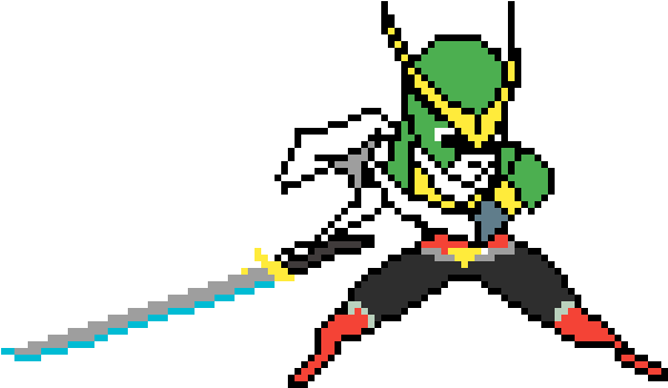 Sentai Genji Pixle - Cartoon (1200x600), Png Download