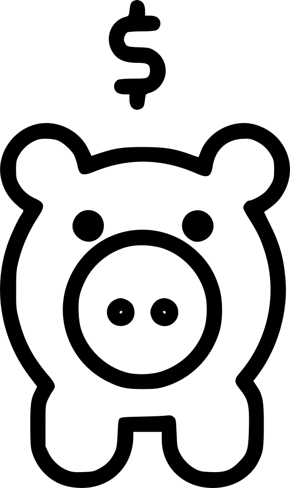 Piggy Bank Dollar Sign Comments (584x980), Png Download