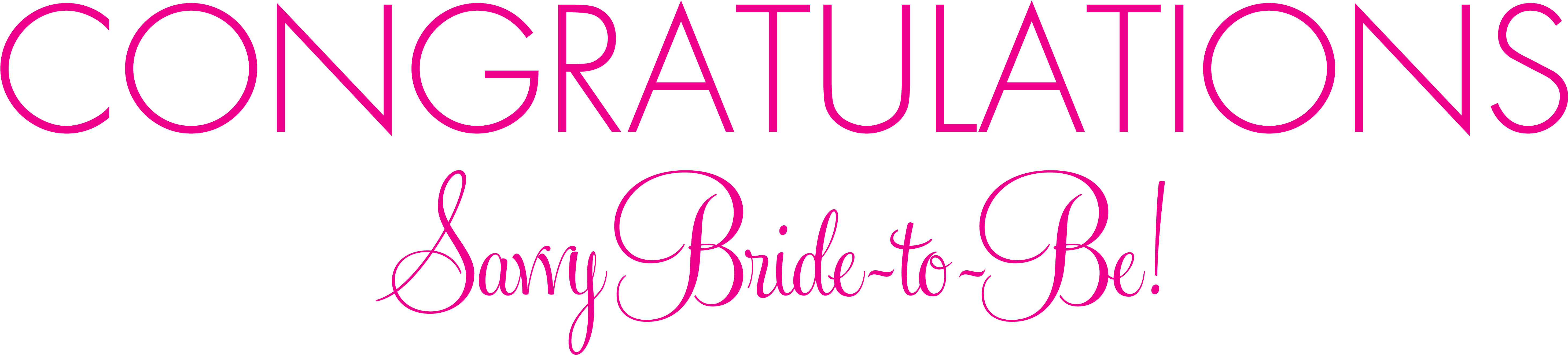 Wedding Congratulations Png Jpg Freeuse Stock - Congratulations Png Format Wedding (6000x1474), Png Download