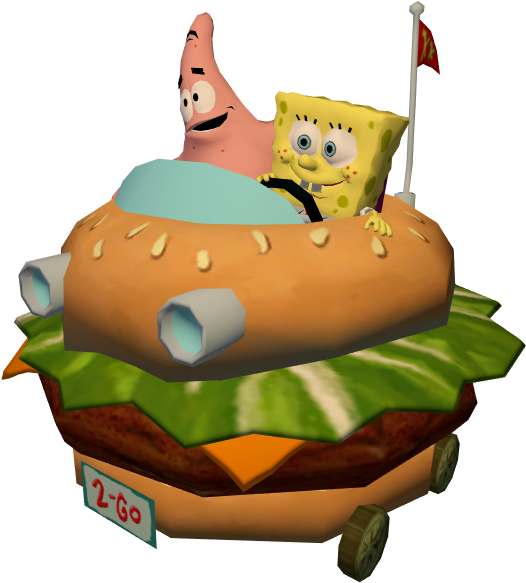 Gamecube The Squarepants Patty - Bob Esponja Png (750x650), Png Download