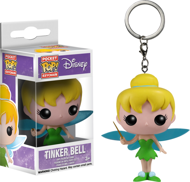 Tinkerbell Pocket Pop Keychain - Funko Pop Tinkerbell (650x623), Png Download
