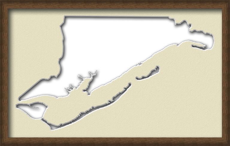 A Map Of Franklin With A Wood Picture Frame With A - Picture Frame (768x487), Png Download