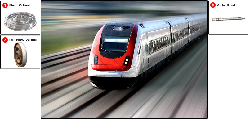 Locomotive / Car Wheels - Morocco New High Speed Trains (809x679), Png Download