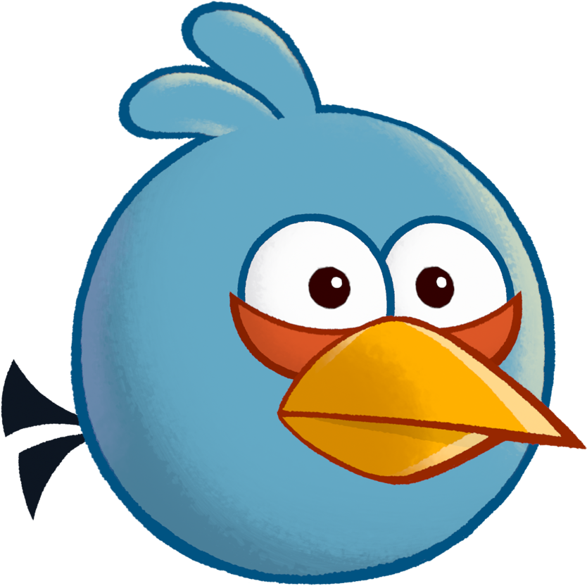 Angry Bird Blue Png - Blue Angry Birds Characters (1200x1200), Png Download