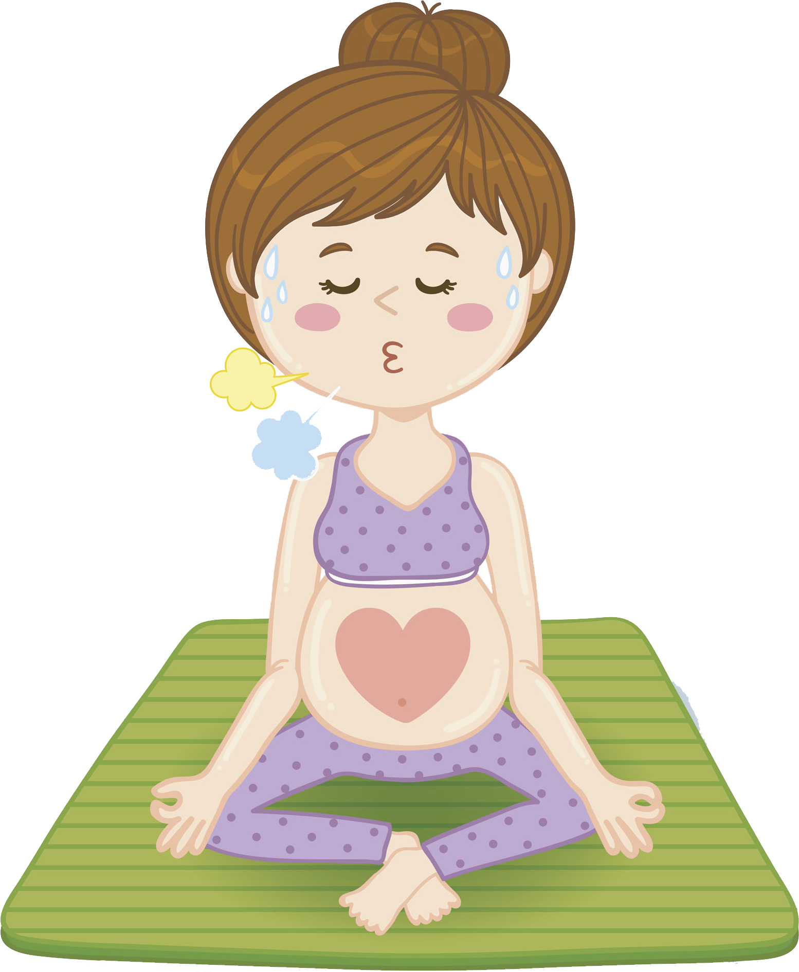 Drawing Pregnancy Clip Art Pregnant Transprent Png - Mujer Embarazada Dibujo (1774x1969), Png Download