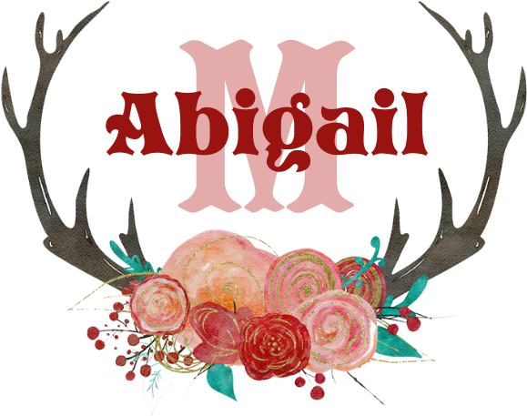 Rustic Deer Antler Monogram Wall Tapestry - Antler (690x700), Png Download