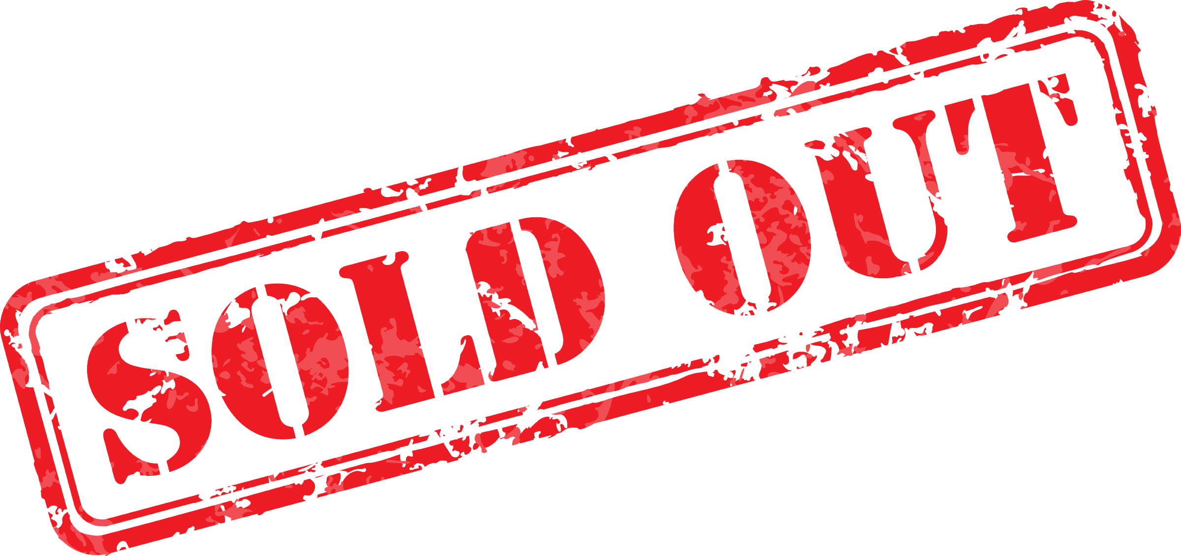 Sold Out Png Download - Transparent Warning Stamp (2400x1131), Png Download