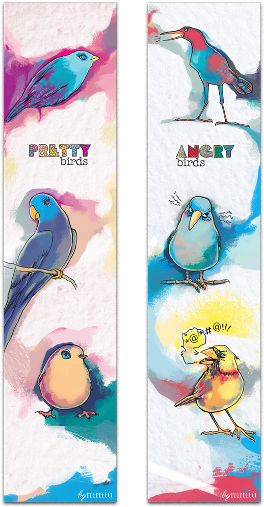 I've Named Them Long Before The Angry Birds Game ] - Cartoon (600x1019), Png Download