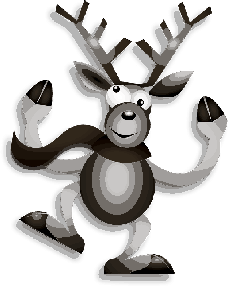 Christmas Antlers Png For Kids - Prancin Dancin Ren-weihnachtskarte Karte (800x1001), Png Download