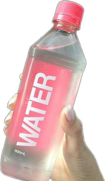 Water Vaporwave Aesthetic Pink Pinky Satan Aids Sadboys - Drinking Water Aesthetic (359x617), Png Download