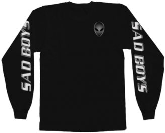 Sad Boys 2001 Black Ls Tee - T-shirt (454x454), Png Download