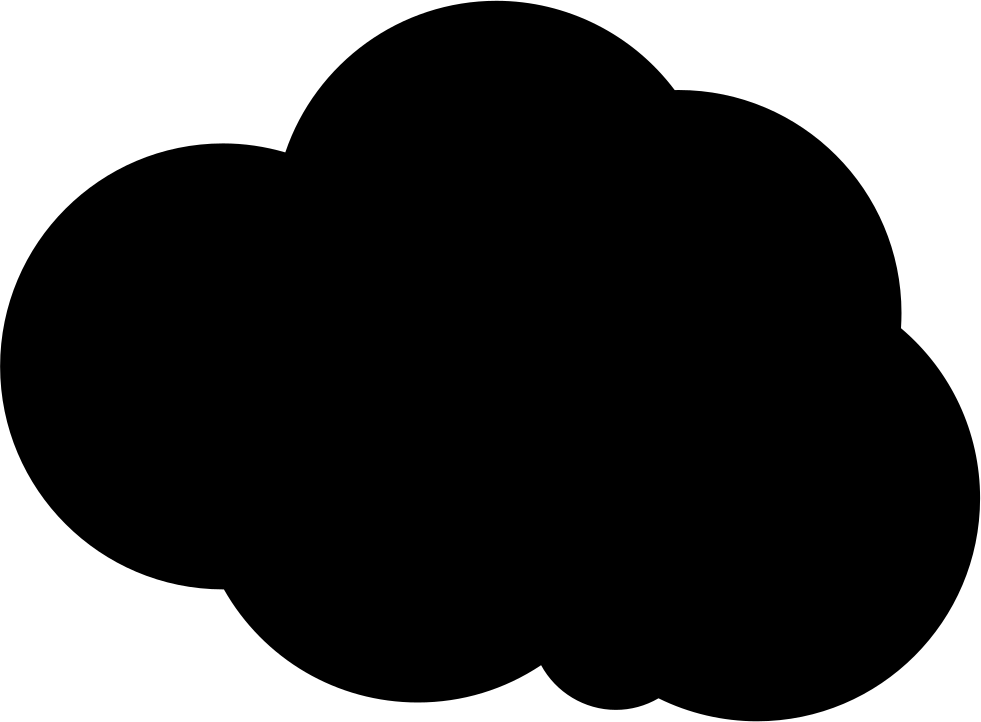 Storm Cloud Comments - Black Round Circle Png (981x722), Png Download