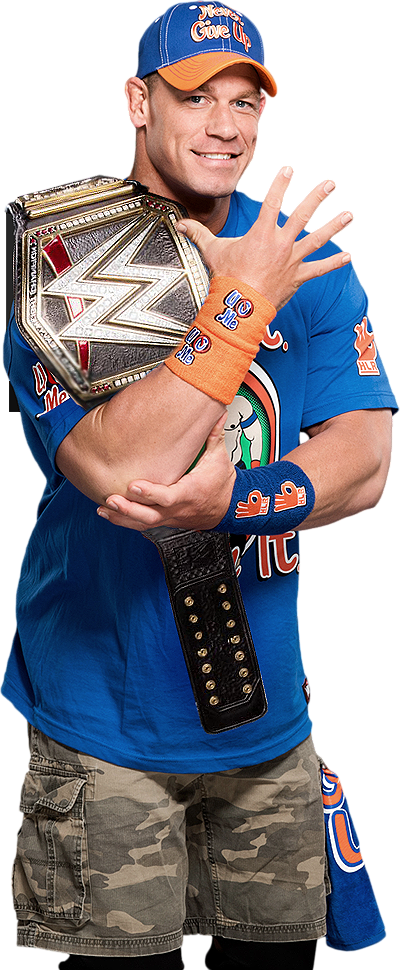 John Cena Wwe Champion 2017 V2 By Lunaticdesigner - Wwe John Cena 2017 (400x970), Png Download