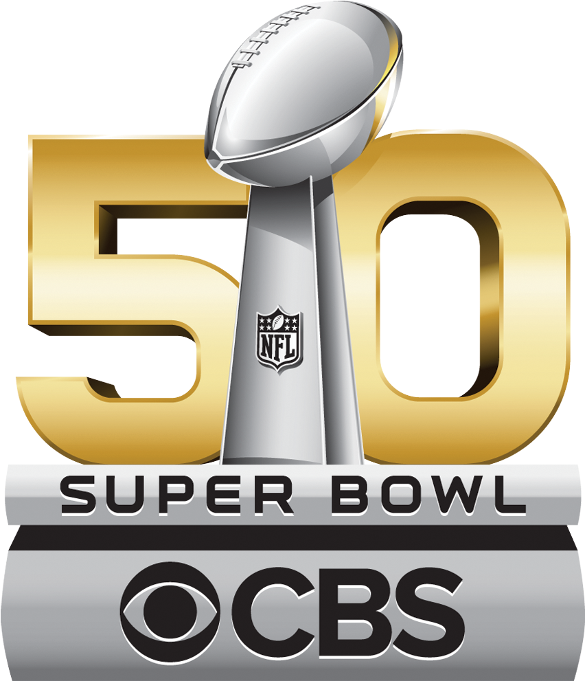 Super Bowl 2016 Png Banner Black And White - Logo Super Bowl 2016 (1920x1080), Png Download