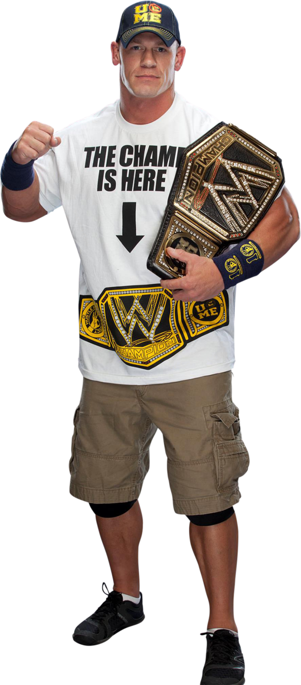 John Cena Wwe Champion 2013 (592x1347), Png Download