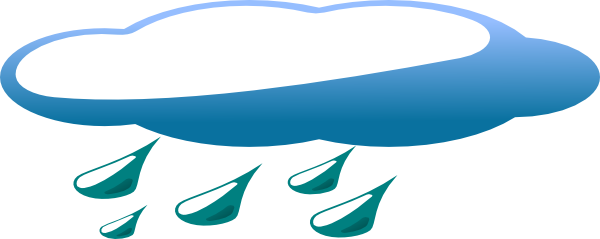 Rainy Day Clip Art (600x239), Png Download