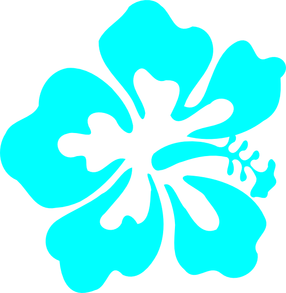 Clip Art At Clker Com Vector Online - Hawaii Flowers Clip Art (582x597), Png Download