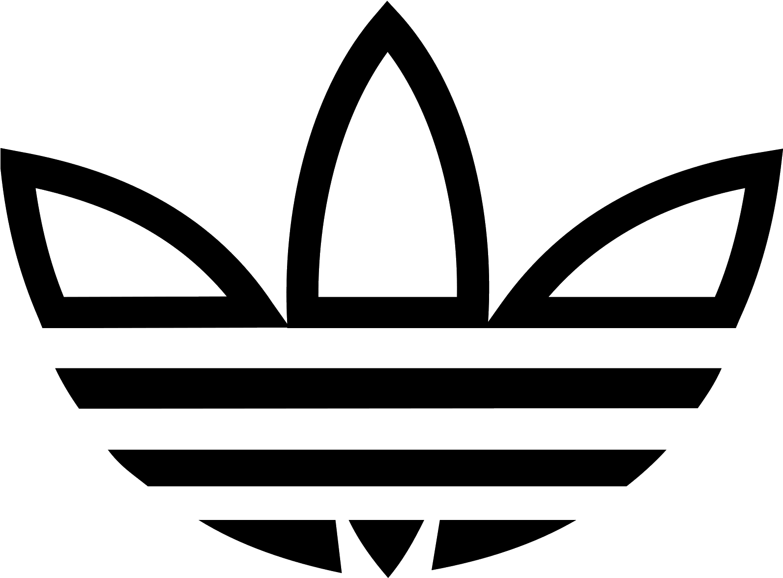 Adidas White Png Graphic Library Library - Transparent Background Adidas Logo (1600x1600), Png Download